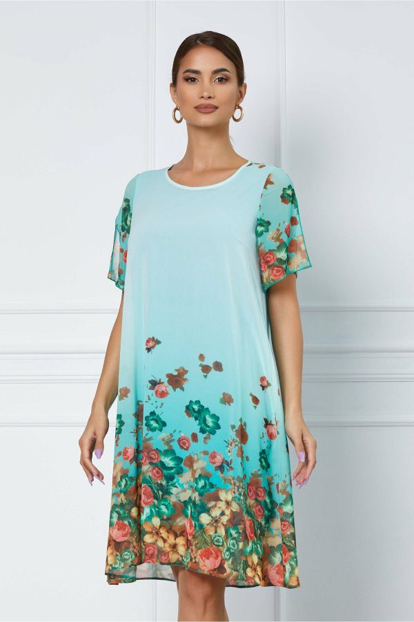 rochie-daria-turcoaz-cu-imprimeu-floral-843498-4.jpeg Rochie Daria turcoaz cu imprimeu floral