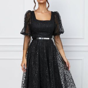 rochie-denisa-neagra-din-tulle-cu-plasa-la-maneci-si-curea-in-talie-1067616-861090-4.jpeg Rochie Denisa neagra din tulle cu plasa la maneci si curea in talie