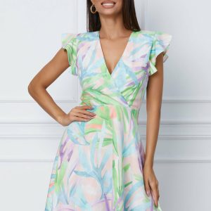 rochie-denisse-turcoaz-cu-imprimeu-piersica-1061913-858243-4.jpeg Rochie Denisse turcoaz cu imprimeu piersica