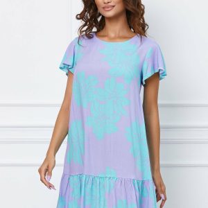 rochie-dora-lila-cu-imprimeuri-turcoaz-1051803-847698-4.jpeg Rochie Dora lila cu imprimeuri turcoaz