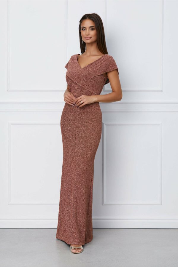 Rochie Dora lunga aramie din fir lurex
