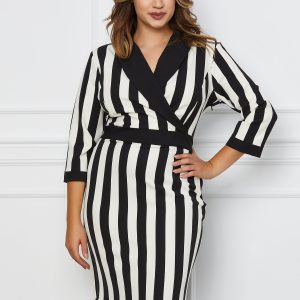 rochie-dora-neagra-cu-dungi-albe-1075614-868152-4.jpeg Rochie Dora neagra cu dungi albe