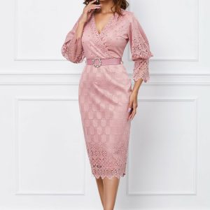rochie-dora-roz-accesorizata-cu-perlute-1051035-846492-4.jpeg Rochie Dora roz accesorizata cu perlute
