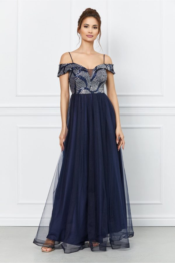 rochie-dori-bleumarin-cu-paiete-argintii-la-bust-1029330-833010-4.jpeg Rochie Dori bleumarin cu paiete argintii la bust