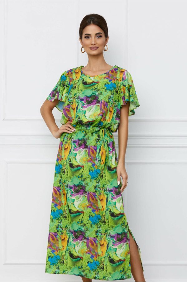 rochie-dorina-verde-crud-cu-imprimeuri-mov-si-cordon-in-talie-1068261-863040-4.jpeg Rochie Dorina verde crud cu imprimeuri mov si cordon in talie
