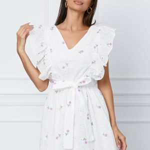 rochie-dy-fashion-alba-cu-broderie-lila-si-volane-1061709-858363-4.jpeg Rochie Dy Fashion alba cu broderie lila si volane