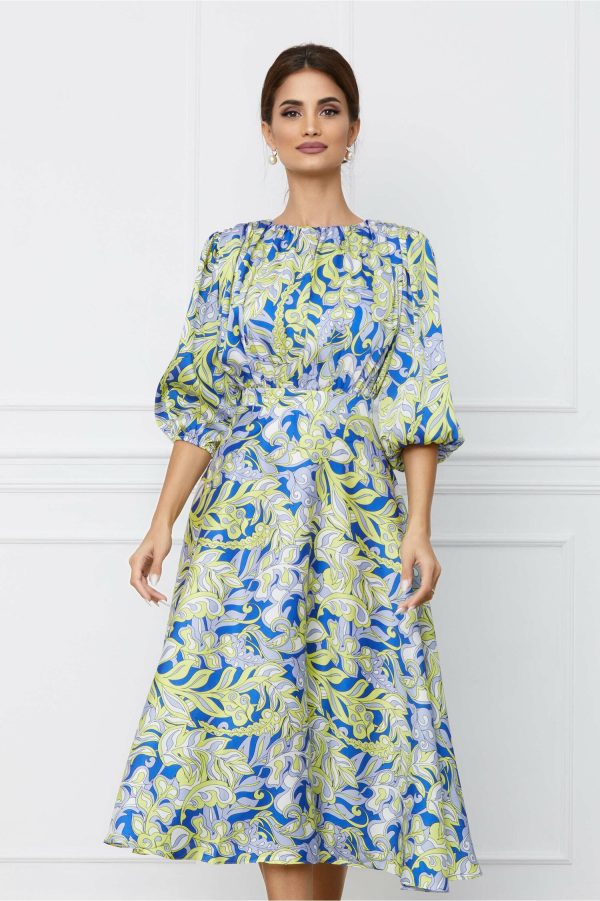 rochie-dy-fashion-albastra-cu-imprimeu-galben-1069524-863631-4.jpeg Rochie Dy Fashion albastra cu imprimeu galben