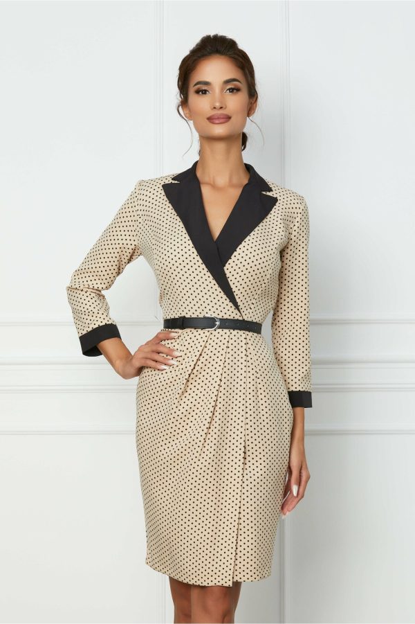 rochie-dy-fashion-bej-cu-buline-si-rever-1074765-866475-4.jpeg Rochie Dy Fashion bej cu buline si rever