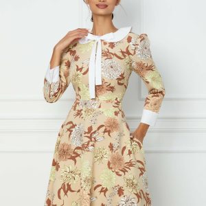rochie-dy-fashion-bej-cu-imprimeu-si-guler-rotund-1073778-866535-4.jpeg Rochie Dy Fashion bej cu imprimeu si guler rotund