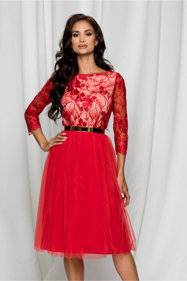 rochie-dy-fashion-dyana-rosie-din-tulle-cu-broderie-la-bust-931029-738705-4.jpeg Rochie Dy Fashion Dyana rosie din tulle cu broderie la bust