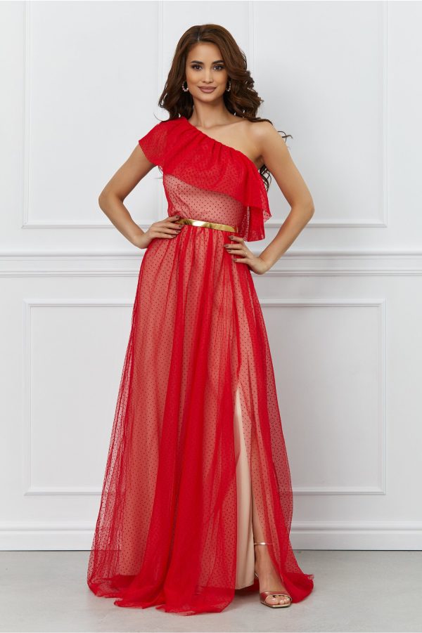 rochie-dy-fashion-erica-rosie-lunga-cu-buline-931737-830040-4.jpeg Rochie Dy Fashion Erica rosie lunga cu buline