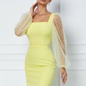 rochie-dy-fashion-galbena-cu-buline-pe-maneci-1045800-842241-4.jpeg Rochie Dy Fashion galbena cu buline pe maneci