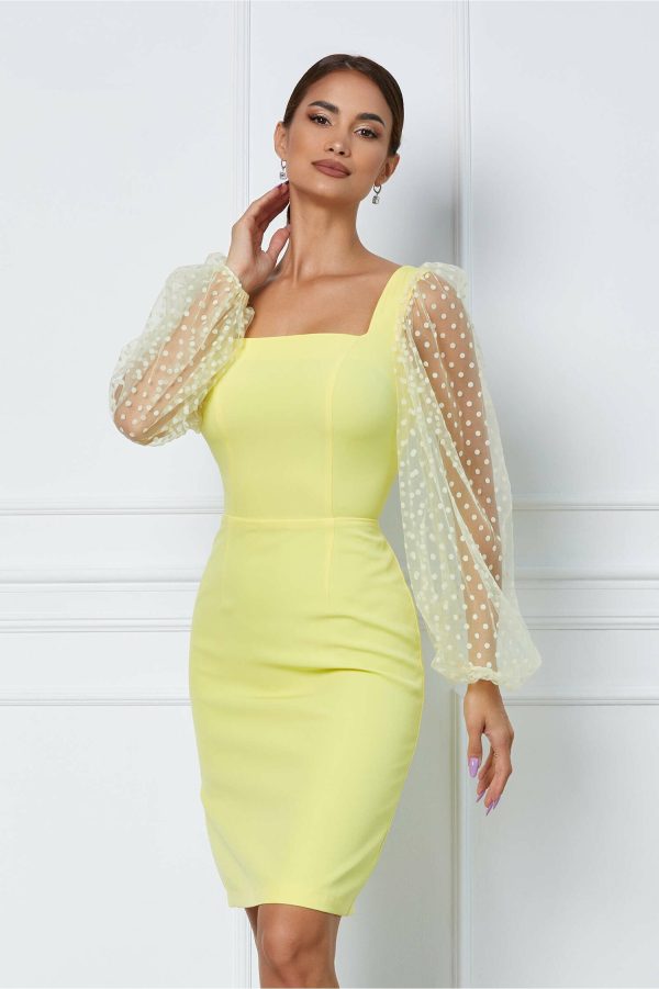 rochie-dy-fashion-galbena-cu-buline-pe-maneci-1045800-842241-4.jpeg Rochie Dy Fashion galbena cu buline pe maneci