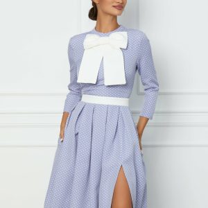 rochie-dy-fashion-lila-cu-buline-albe-si-funda-la-bust-1074972-866385-4.jpeg Rochie Dy Fashion lila cu buline albe si funda la bust