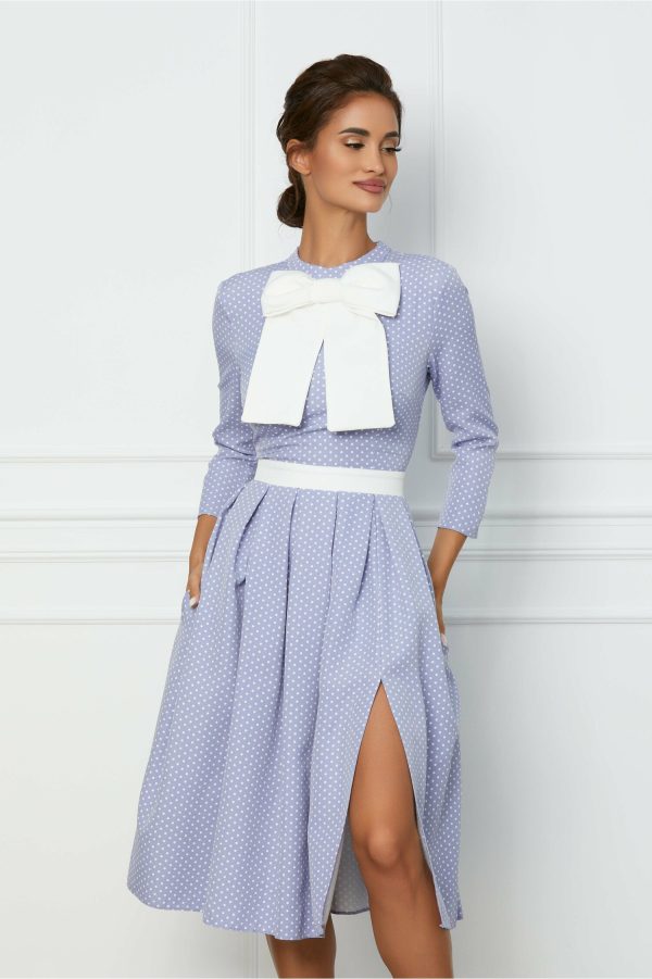 rochie-dy-fashion-lila-cu-buline-albe-si-funda-la-bust-1074972-866385-4.jpeg Rochie Dy Fashion lila cu buline albe si funda la bust