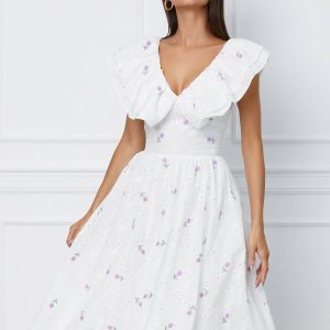 rochie-dy-fashion-midi-alba-flori-lila-si-volane-la-bust-1062297-858348-4.jpeg Rochie Dy Fashion midi alba flori lila si volane la bust