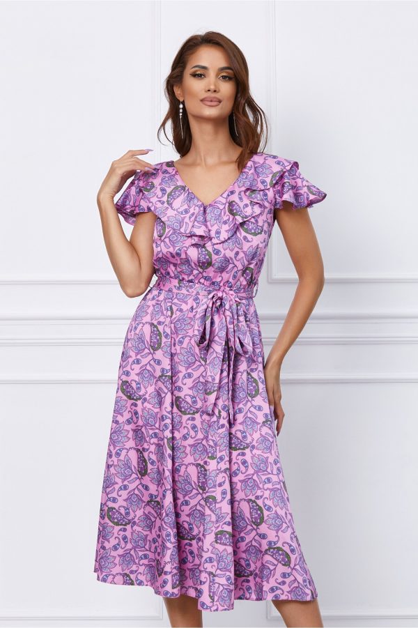 rochie-dy-fashion-midi-roz-cu-imprimeu-turcoaz-si-cordon-1056351-851211-4.jpeg Rochie Dy Fashion midi roz cu imprimeu turcoaz si cordon
