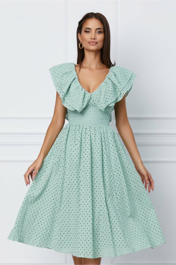 rochie-dy-fashion-midi-verde-mint-cu-motive-florale-si-volane-la-bust-1062369-858303-4.jpeg Rochie Dy Fashion midi verde mint cu motive florale si volane la bust