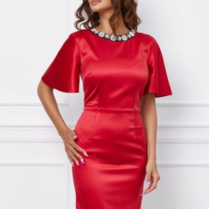 rochie-dy-fashion-rosie-cu-accesorii-la-baza-gatului-1053669-848382-4.jpeg Rochie Dy Fashion rosie cu accesorii la baza gatului