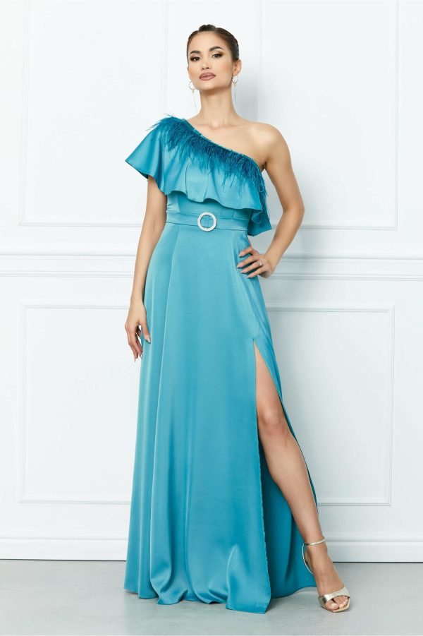 rochie-dy-fashion-turcoaz-lunga-cu-pene-si-un-umar-gol-1034667-834549-4.jpeg Rochie Dy Fashion turcoaz lunga cu pene si un umar gol
