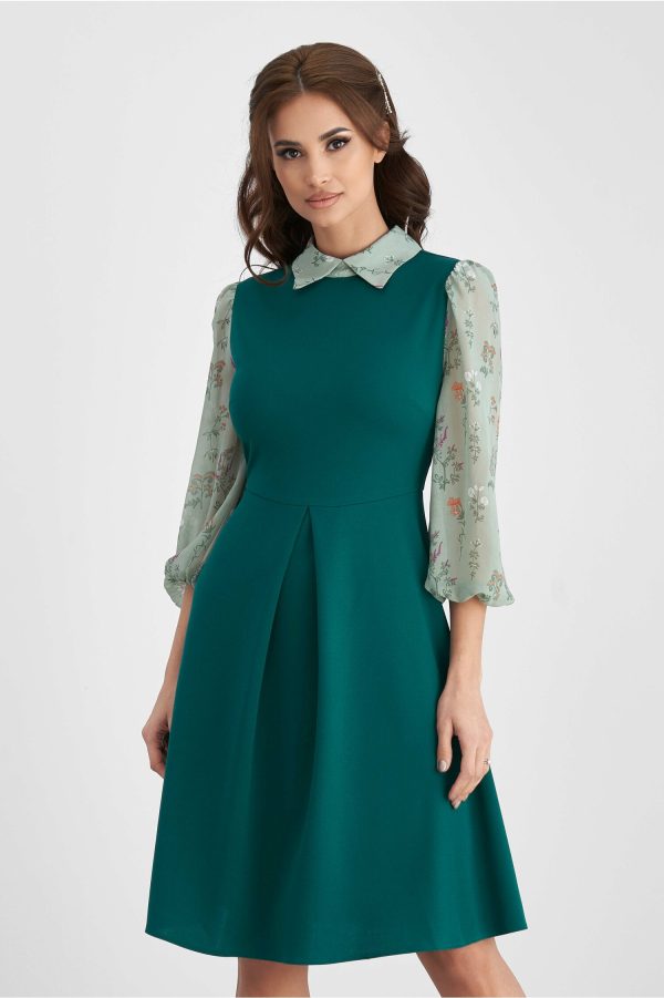 rochie-dy-fashion-verde-cu-maneci-din-voal-imprimat-994668-804576-4.jpeg Rochie Dy Fashion verde cu maneci din voal imprimat