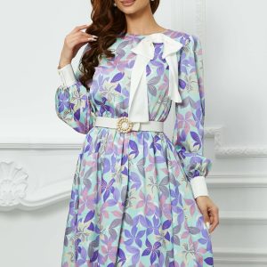 rochie-dy-fashion-verde-mint-cu-flori-lila-si-funda-maxi-1011789-816480-4.jpeg Rochie Dy Fashion verde mint cu flori lila si funda maxi