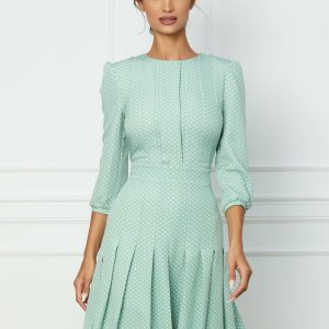 rochie-dyfashion-verde-mint-cu-buline-si-pliuri-1075551-867438-4.jpeg Rochie DyFashion verde mint cu buline si pliuri