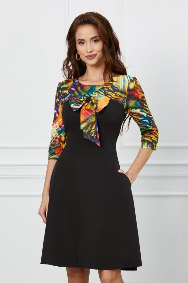 rochie-ella-collection-ada-neagra-cu-imprimeu-colorat-1019109-821388-4.jpeg Rochie Ella Collection Ada neagra cu imprimeu colorat