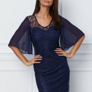 rochie-ella-collection-lora-bleumarin-cu-broderie-si-paiete-discrete-1062081-857448-4.jpeg Rochie Ella Collection Lora bleumarin cu broderie si paiete discrete
