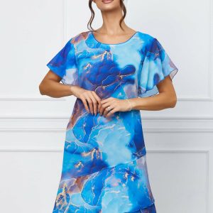 rochie-elys-albastra-cu-imprimeu-water-si-volanas-la-baza-1065513-860670-4.jpeg Rochie Elys albastra cu imprimeu water si volanas la baza