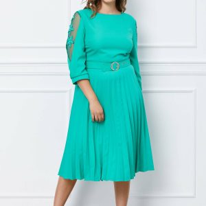 rochie-emily-verde-deschis-cu-decolteu-rotund-si-pliuri-pe-fusta-1050219-848781-4.jpeg Rochie Emily verde deschis cu decolteu rotund si pliuri pe fusta