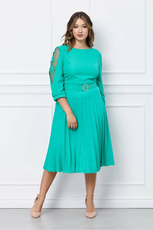 rochie-emily-verde-deschis-cu-decolteu-rotund-si-pliuri-pe-fusta-1050219-848781-4.jpeg Rochie Emily verde deschis cu decolteu rotund si pliuri pe fusta
