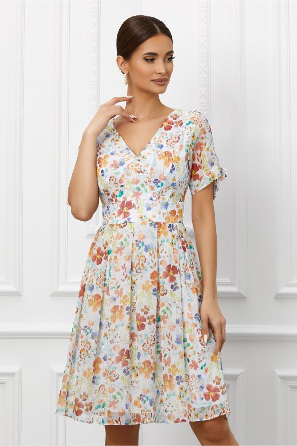 rochie-florina-alba-cu-imprimeu-floral-si-fir-lurex-1013805-818148-4.jpeg Rochie Florina alba cu imprimeu floral si fir lurex