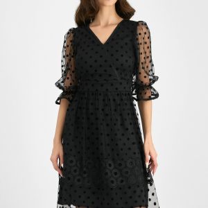rochie-ina-neagra-din-tulle-cu-buline-992904-800886-4.jpeg Rochie Ina neagra din tulle cu buline