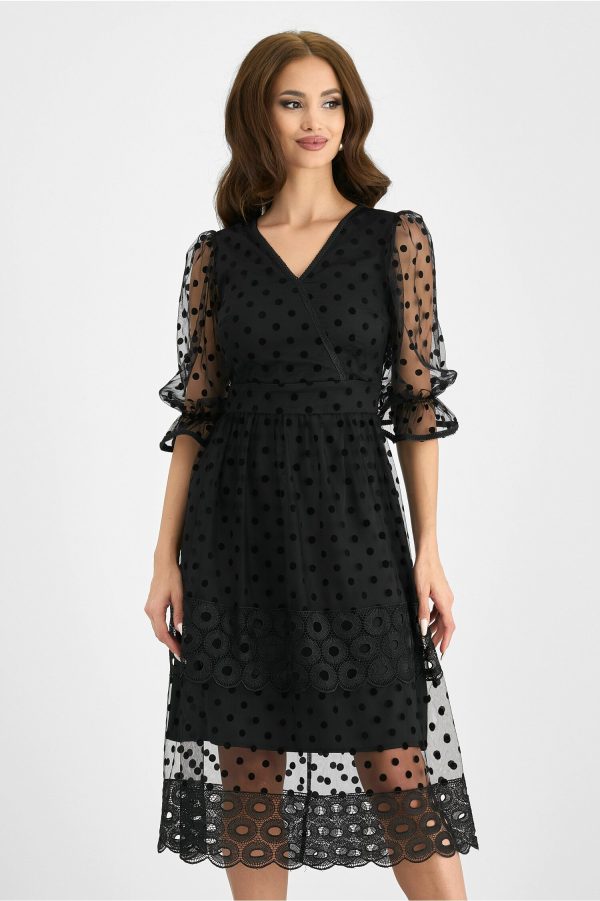 rochie-ina-neagra-din-tulle-cu-buline-992904-800886-4.jpeg Rochie Ina neagra din tulle cu buline
