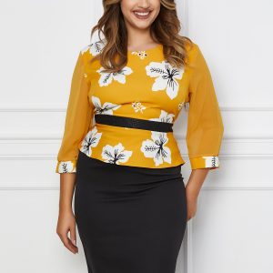 rochie-jamila-neagra-cu-bust-galben-si-imprimeu-floral-1072656-868452-4.jpeg Rochie Jamila neagra cu bust galben si imprimeu floral
