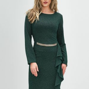 rochie-karina-verde-cu-accesoriu-tip-lant-si-fronseuri-in-talie-990603-798591-4.jpeg Rochie Karina verde cu accesoriu tip lant si fronseuri in talie