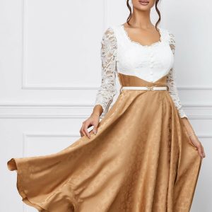 rochie-karla-bej-cu-bust-alb-din-dantela-1067385-861960-4.jpeg Rochie Karla bej cu bust alb din dantela