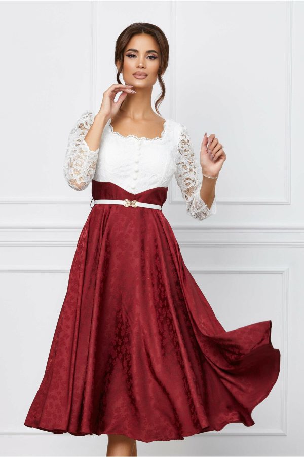 rochie-karla-bordo-cu-bust-alb-din-dantela-1066986-860910-4.jpeg Rochie Karla bordo cu bust alb din dantela
