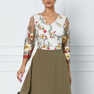 rochie-karla-kaki-cu-bust-alb-cu-broderie-1045086-841524-4.jpeg Rochie Karla kaki cu bust alb cu broderie