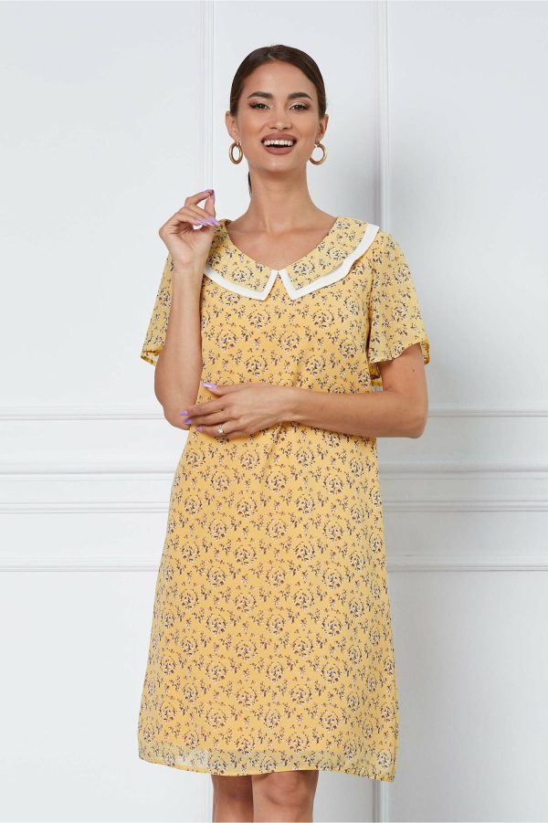 rochie-karolin-galbena-cu-imprimeu-floral-1045128-841821-4.jpeg Rochie Karolin galbena cu imprimeu floral