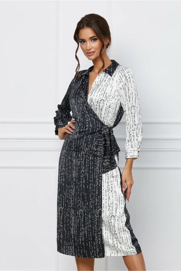 rochie-katy-neagra-petrecuta-cu-imprimeu-text-alb-1066845-862200-4.jpeg Rochie Katy neagra petrecuta cu imprimeu text alb