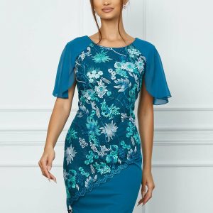 rochie-konstantina-turcoaz-cu-broderie-si-maneci-scurte-din-voal-1038090-838917-4.jpeg Rochie Konstantina turcoaz cu broderie si maneci scurte din voal