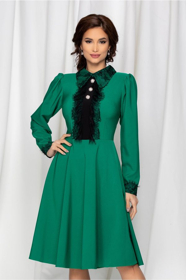 rochie-la-donna-verde-cu-dantela-pe-bust-966575-777575-4.jpeg Rochie La Donna verde cu dantela pe bust