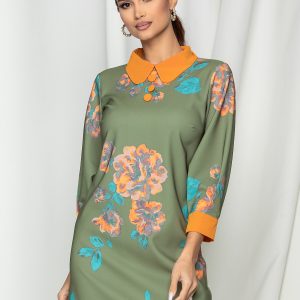 rochie-la-donna-verde-cu-imprimeu-floral-orange-962607-770232-4.jpeg Rochie La Donna verde cu imprimeu floral orange