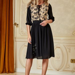 rochie-ladonna-neagra-cu-broderie-la-bust-1047165-845382-4.jpeg Rochie LaDonna neagra cu broderie la bust