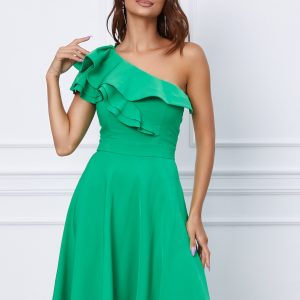 rochie-ladonna-verde-cu-volanase-la-bust-1051722-851601-4.jpeg Rochie LaDonna verde cu volanase la bust