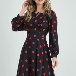 rochie-lariss-neagra-cu-buline-rosii-si-volanase-999666-805725-4.jpeg Rochie Lariss neagra cu buline rosii si volanase