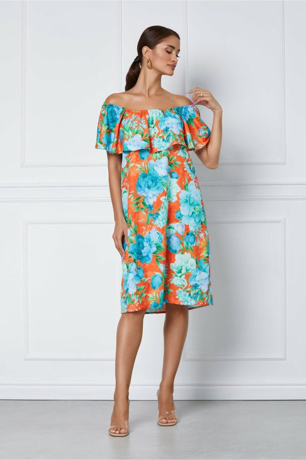 rochie-lena-cu-imprimeu-floral-orange-turcoaz-1043667-842568-4.jpeg Rochie Lena cu imprimeu floral orange-turcoaz