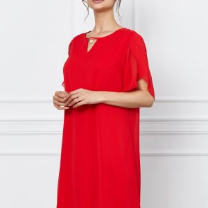 rochie-liana-rosie-vaporoasa-cu-perla-la-decolteu-1030848-832404-4.jpeg Rochie Liana rosie vaporoasa cu perla la decolteu